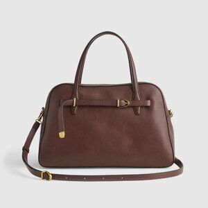 NEW Madewell The Belted Satchel Bag - Rich Brown